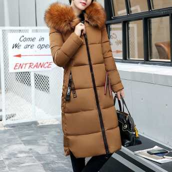 高見えデザインで暖かい 冬シンプル韓国系　防寒ロング丈ダウンコート